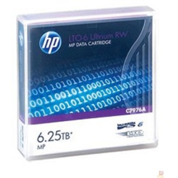 Сетевые системы хранения данных HPE C7976A, LTO-6 Ultrium 6.25TB RW Data Tape