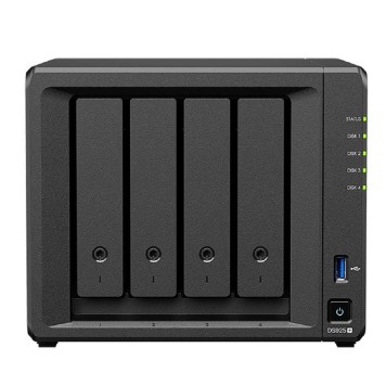 Дисковый массив Synology DS925+ Сетевое хранилище NAS AMD Ryzen V1500B 2.2 GHz 4 GB DDR4 ECC SODIMM /3.5
