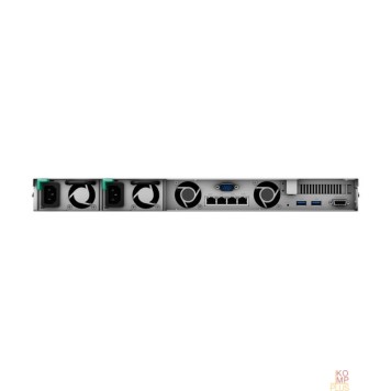 Дисковый массив Synology RS1619xs+ Сетевое хранилище Rack 1U,QC 2.2GHz CPU/8GB(upto64GB)/RAID 0,1,10,5,6,F1/upto4 HS HDD(3.5