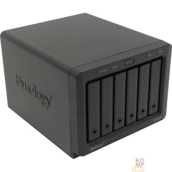 Дисковый массив Synology DS620slim Сетевое хранилище DC2,0GhzCPU/2Gb(upto6)/RAID0,1,10,5,6/up to 6HDDs SATA 2,5'/2xUSB 3.0/2xGigEth/iSCSI/2xIPcam(up to 25)/ 1xPS/2YW