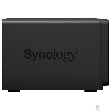 Дисковый массив Synology DS620slim Сетевое хранилище DC2,0GhzCPU/2Gb(upto6)/RAID0,1,10,5,6/up to 6HDDs SATA 2,5'/2xUSB 3.0/2xGigEth/iSCSI/2xIPcam(up to 25)/ 1xPS/2YW-2