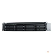 Дисковый массив Synology RS1221RP+ Сетевое хранилище QC2.2GHzCPU/4GbDDR4(upto32)/RAID0,1,5,6,10/upto 8 hot plug HDDs SATA(3,5'or2,5')(upto 12 with RX418)/2xUSB3.2/1eSATA/iSCSI/4xGbE(+1Expslot)/2xIPcam(upto 40)/2xPS 