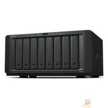Дисковый массив Synology DS1821+ QC2,2GhzCPU/4GbDDR4(upto32)/RAID0,1,10,5,6/upto 8hot plug HDD SATA(3,5' or 2,5')(upto18 with 2xDX517)+ 2 M2 slots/ 4xUSB3.2/2eSATA/4GigE(+1Expslot)/iSCSI/2xIPcam(upto40)