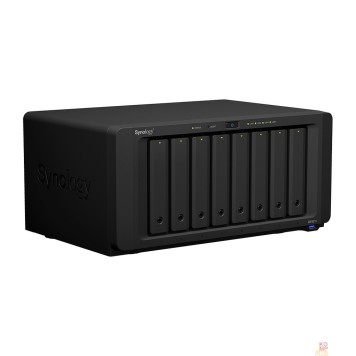 Дисковый массив Synology DS1821+ QC2,2GhzCPU/4GbDDR4(upto32)/RAID0,1,10,5,6/upto 8hot plug HDD SATA(3,5' or 2,5')(upto18 with 2xDX517)+ 2 M2 slots/ 4xUSB3.2/2eSATA/4GigE(+1Expslot)/iSCSI/2xIPcam(upto40)-1