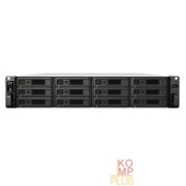 Дисковый массив Synology RS3621xs+ (Rack2U) 8C2,1Ghz/8Gb (64)/RAID0,1,10,5,6/upto12HP HDDs SATA(3,5