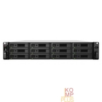 Дисковый массив Synology RS3621xs+ (Rack2U) 8C2,1Ghz/8Gb (64)/RAID0,1,10,5,6/upto12HP HDDs SATA(3,5