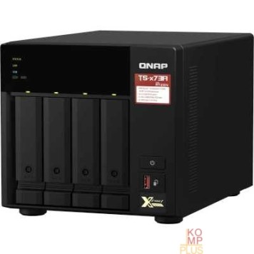 Дисковый массив QNAP TS-473A-8G Сетевое хранилище NAS 4-bay настольный Ryzen V1500B-1