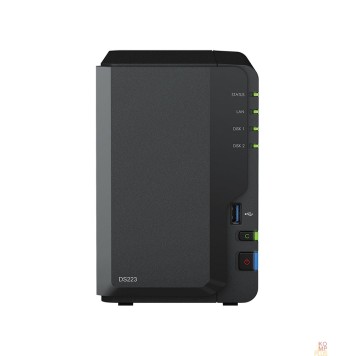 Дисковый массив Synology DS223 Сетевое хранилище NAS, слоты 2x2.5