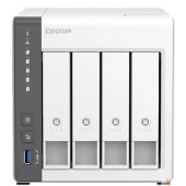 Дисковый массив QNAP D4 (REV. C) Сетевое хранилище без дисков/ channel NAS 4 HDD trays.ARM 4-core Cortex-A55 2.0GHz, RAM 4 GB (max), 1x2.5GbE, 1x1GbE, 2xUSB 2.0 port,1xUSB 3.2 Gen 1