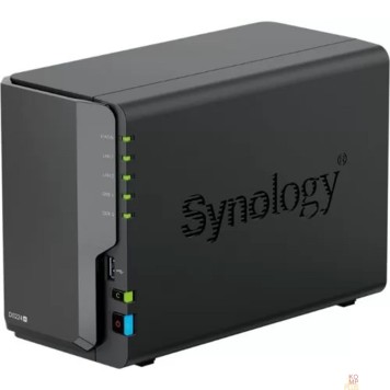 Дисковый массив Synology DS224+ Сетевое хранилище DC 2,0GhzCPU/2GB(upto6)/RAID0,1/up to 2HDDs SATA(3,5' 2,5')/2xUSB3.2/2GigEth/iSCSI/2xIPcam(up to 25)/1xPS /1YW (repl DS220+) -1