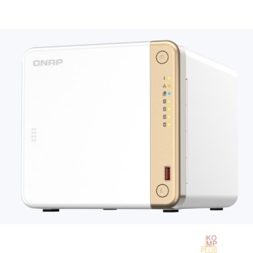 Дисковый массив Сетевое хранилище без дисков/ channel QNAP TS-462-4G NAS 4 HDD trays, 2 x M.2 NVMe PCIe Gen 3 x1, 2-core Intel Celeron N4505 2.9 GHz, 4 GB RAM (1 x 2GB + RAM-2GDR4T0-SO-2400) up to 16 GB (2 x 8GB), 1x