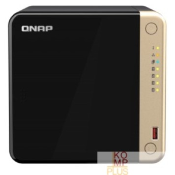 Дисковый массив Сетевое хранилище без дисков/ SMB QNAPTS-464-8G NAS 4 HDD trays, 4-core Intel Celeron N5105/N5095 2.0-2.9 GHz, 8 GB RAM (1 x 8 GB) up to 16 GB (2 x 8GB), 2x2.5 Gigabit Ethernet , 2xUSB 3.2 Gen 2 (10Gb-1