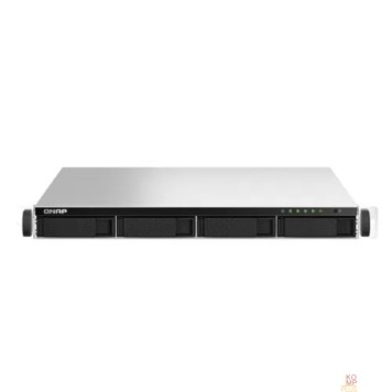 Дисковый массив Сетевое хранилище без дисков/ SMB QNAP TS-464U-RP-8G NAS 4 HDD trays, rackmount 1U, 2 PSU. 4-core Intel Celeron N5105/N5095 2.0-2.9 GHz, 8 GB RAM MAX, 2x2.5 Gigabit Ethernet, 4xUSB, 1xHDMI . PCIe Gen 
