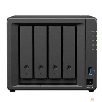 Дисковый массив Synology DS925+ Сетевое хранилище NAS AMD Ryzen V1500B 2.2 GHz 4 GB DDR4 ECC SODIMM /3.5