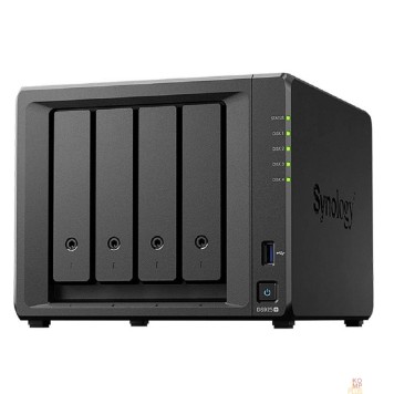 Дисковый массив Synology DS925+ Сетевое хранилище NAS AMD Ryzen V1500B 2.2 GHz 4 GB DDR4 ECC SODIMM /3.5