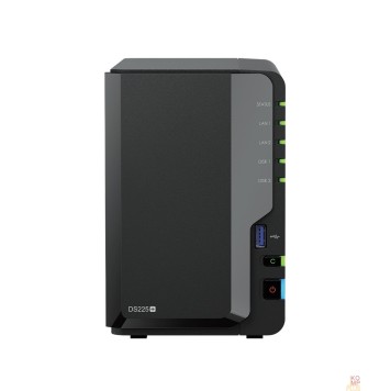 Дисковый массив Synology DS225+ СХД настольное исполнение 2BAY NO HDD (repl. DS224+))