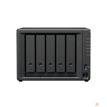 Дисковый массив Synology DS1525+  СХД AMD V1500B (Quad-Core, 8 Threads) 2.2 GHz 8GB DDR4 ECC 5 x 3.5”/2.5” SATA HDD/SSD 2 x M.2 NVMe (for SSD cache, no storage pool support) 2 x 2.5GbE RJ-45 вилка UK/HK 3-pin
