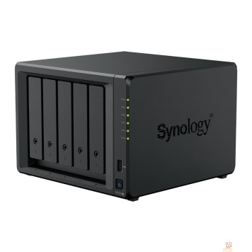 Дисковый массив Synology DS1525+  СХД AMD V1500B (Quad-Core, 8 Threads) 2.2 GHz 8GB DDR4 ECC 5 x 3.5”/2.5” SATA HDD/SSD 2 x M.2 NVMe (for SSD cache, no storage pool support) 2 x 2.5GbE RJ-45 вилка UK/HK 3-pin-1