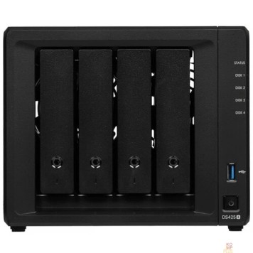 Дисковый массив Synology DS425+ Сетевое хранилище NAS black (Intel J4125/2Gb/4(3.5