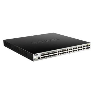 Сетевое оборудование D-Link DGS-1210-52P/ME/B1A PROJ Управляемый L2 коммутатор с 48 портами 10/100/1000Base-T и 4 портами 1000Base-X SFP (порты 1-8 PoE 802.3af/at, порты 9-24 PoE 802.3af, PoE-бюджет 193 Вт)-1