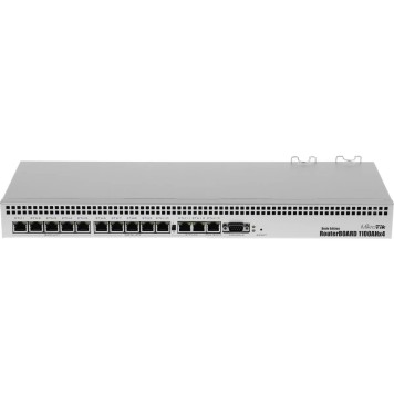 Сетевое оборудование MikroTik RB1100DX4 Dude Edition Маршрутизатор проводной, в стойку, 13x 1G Ethernet, 2x SATA3, 2x M.2, 60Gb SSD-2