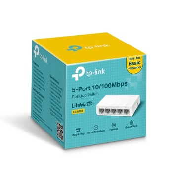 Сетевое оборудование TP-Link LS1005 Настольный коммутатор с 5 портами 100 Мбит/с-1