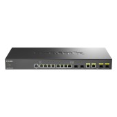 Сетевое оборудование D-Link DXS-1210-12TC/B1A PROJ Управляемый L2+ коммутатор с 8 портами 10GBase-T, 2 портами 10GBase-X SFP+ и 2 комбо-портами 10GBase-T/SFP+