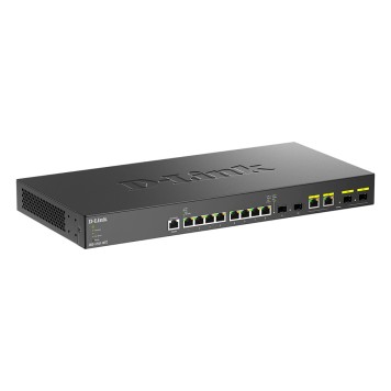 Сетевое оборудование D-Link DXS-1210-12TC/B1A PROJ Управляемый L2+ коммутатор с 8 портами 10GBase-T, 2 портами 10GBase-X SFP+ и 2 комбо-портами 10GBase-T/SFP+-1