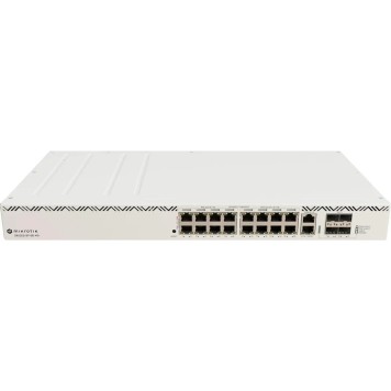 Сетевое оборудование MikroTik CRS320-8P-8B-4S+RM Коммутатор управляемый, 17*1Gbit RJ45, 4*SFP+,  PoE (1-16port) RouterOS v7-1