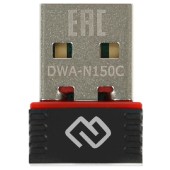 Сетевое оборудование Digma DWA-N150C Net Adapter WiFi N150 USB 2.0 (ant.int) 1ant. (pack:1pcs)