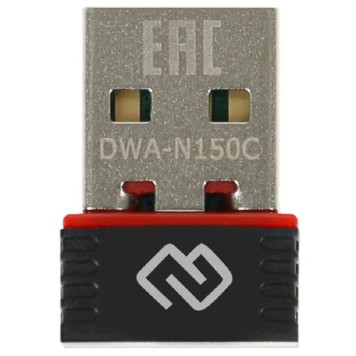 Сетевое оборудование Digma DWA-N150C Net Adapter WiFi N150 USB 2.0 (ant.int) 1ant. (pack:1pcs)