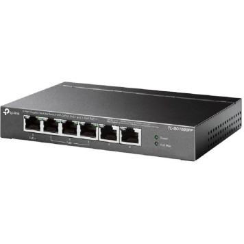 Сетевое оборудование TP-Link TL-SG1006PP Настольный коммутатор с 6 гигабитными портами (3 порта PoE+, 1 порт PoE++)-1
