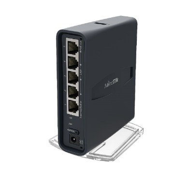 Сетевое оборудование MikroTik RB952Ui-5ac2nD-TC Беспроводной маршрутизатор, hAP ac lite tower case 650MHz CPU, 64MB RAM, 5xLAN, 2.4/5Ghz, 802.11b/g/n/ac-2