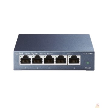 Сетевое оборудование TP-Link TL-SG105 Настольный коммутатор с 5 портами 10/100/1000 Мбит/с