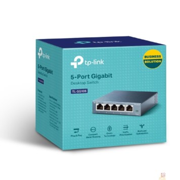 Сетевое оборудование TP-Link TL-SG105 Настольный коммутатор с 5 портами 10/100/1000 Мбит/с-2