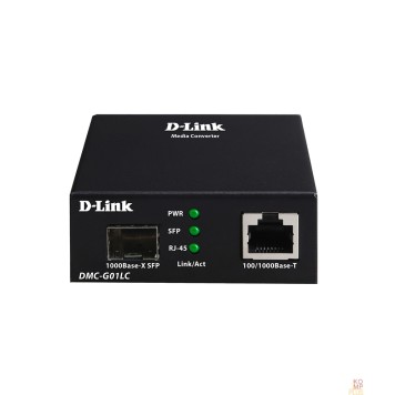 Сетевое оборудование D-Link DMC-G01LC/C1A Медиаконвертер с 1 портом 100/1000Base-T и 1 портом 1000Base-X SFP