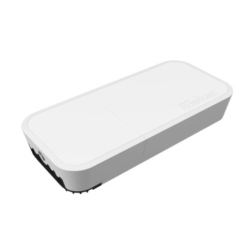 Сетевое оборудование MikroTik wAPG-5HaxD2HaxD Беспроводная точка доступа, WAP ax WIFI 6, AX3000, 2.4/5Ггц, Poe, 2x 1Gbit, 802.11a/n/ac/ax, Всепогодный корпус, белая-1