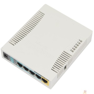 Сетевое оборудование MikroTik RB951Ui-2HnD Беспроводной маршрутизатор  600Mhz CPU, 128MB RAM, 5xLAN, built-in 2.4Ghz 802b/g/n