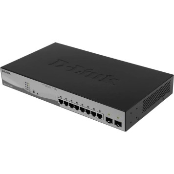 Сетевое оборудование D-Link DGS-1210-10MP/F3A PROJ Управляемый L2 коммутатор с 8 портами 10/100/1000Base-T и 2 портами 1000Base-X SFP (8 портов PoE 802.3af/at, PoE-бюджет 130 Вт)
