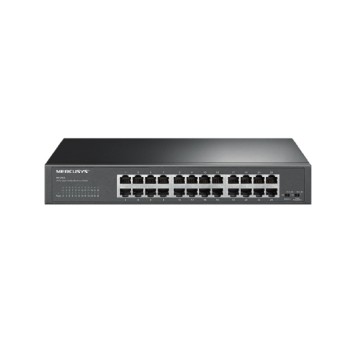 Mercusys MS124GS Коммутатор с 24 гигабитными портами для размещения на столе или в стойке 