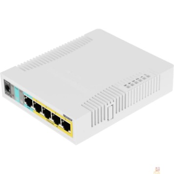 Сетевое оборудование MikroTik RB260GSP (CSS106-1G-4P-1S) Коммутатор RouterBOARD 260GSP 1xSFP, 5x10/100/1000 Gigabit Ethernet, PoE with indoor case and power supply