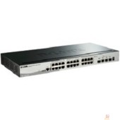 Сетевое оборудование D-Link DGS-1510-28X/A1A PROJ Настраиваемый L2+ стекируемый коммутатор с 24 портами 10/100/1000Base-T и 4 портами 10GBase-X SFP+