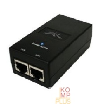 Сетевое оборудование UBIQUITI POE-24-12W(EU) блок питания с PoE, 220 VAC -> 24VDC, 0,5A