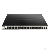Сетевое оборудование D-Link DGS-1210-52P/ME/B1A PROJ Управляемый L2 коммутаторс 48 портами 10/100/1000Base-T и 4 портами 1000Base-X SFP (порты 1-8 PoE 802.3af/at, порты 9-24 PoE 802.3af, PoE-бюджет 193 Вт)