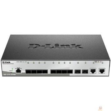 Сетевое оборудование D-Link DGS-1210-12TS/ME/B1A Управляемый L2 коммутатор с 10 портами 1000Base-X SFP и 2 портами 10/100/1000Base-T