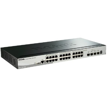 Сетевое оборудование D-Link DGS-1510-28X/A1A PROJ Управляемый L2+ стекируемый коммутатор с 24 портами 10/100/1000Base-T и 4 портами 10GBase-X SFP+-1