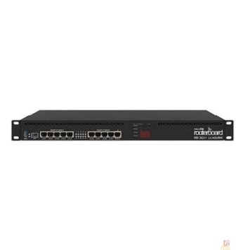 Сетевое оборудование MikroTik RB3011UiAS-RM Маршрутизатор RouterOS License:5,Память: 1GB,Порты:(10) 10/100/1000 Ethernet ports