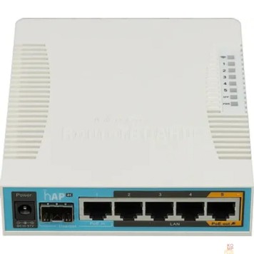 Сетевое оборудование MikroTik RB962UiGS-5HacT2HnT Беспроводной маршрутизатор  hAP ac 2.4+5ГГц, 802.11a/b/g/n/ac, 5x Ethernet 1G, 1x SFP-1