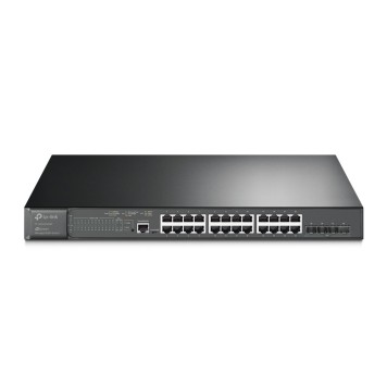 Сетевое оборудование TP-Link SG3428XMP Omada 24-портовый гигабитный управляемый РоЕ-коммутатор уровня L2+ с 4 SFP+ слотами 10G