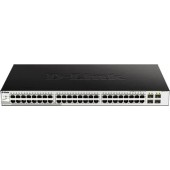 Сетевое оборудование D-Link DGS-1210-52/ME/B1A Управляемый L2 коммутатор, 48x1000Base-T, 4x1000Base-X SFP, AC 220В/DC 12В(с возможностью мониторинга статуса питания коммутатора)